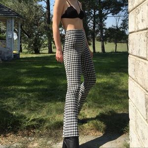 Urban Outfitters Casey Kick Flare Gingham Pants